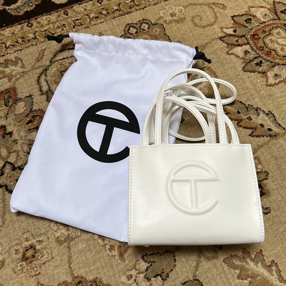 Telfar white crossbody